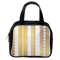 Lace Gold Euclidean Vector Classic Handbag (One Side)