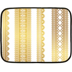 Lace Gold Euclidean Vector Fleece Blanket (Mini)