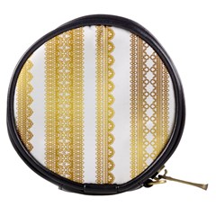 Lace Gold Euclidean Vector Mini Makeup Bag