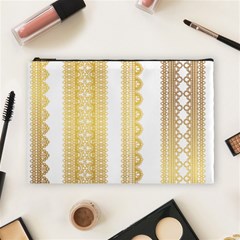 Lace Gold Euclidean Vector Cosmetic Bag (Large)