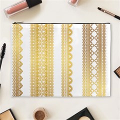 Lace Gold Euclidean Vector Cosmetic Bag (XL)