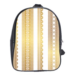 Lace Gold Euclidean Vector School Bag (Large)