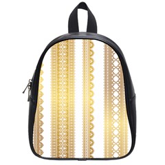 Lace Gold Euclidean Vector School Bag (Small)