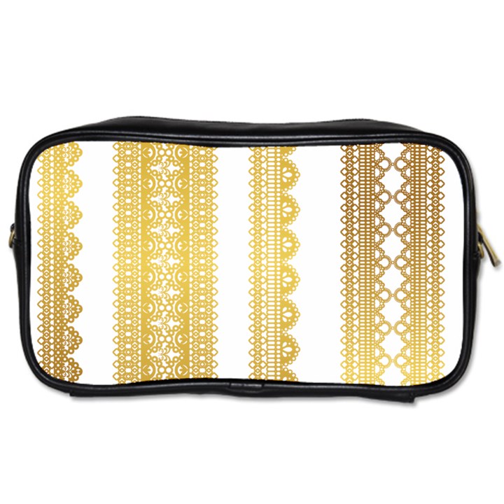 Lace Gold Euclidean Vector Toiletries Bag (Two Sides)