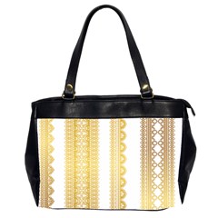 Lace Gold Euclidean Vector Oversize Office Handbag (2 Sides)