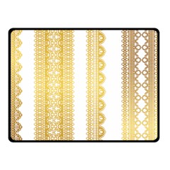 Lace Gold Euclidean Vector Fleece Blanket (Small)