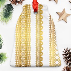 Lace Gold Euclidean Vector Bell Ornament (Two Sides)