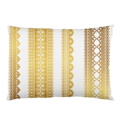 Lace Gold Euclidean Vector Pillow Case (Two Sides)