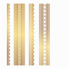 Lace Gold Euclidean Vector Small Garden Flag (Two Sides)