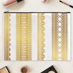 Lace Gold Euclidean Vector Cosmetic Bag (XXXL)