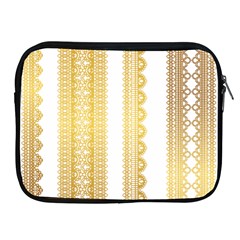 Lace Gold Euclidean Vector Apple iPad 2/3/4 Zipper Cases