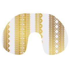 Lace Gold Euclidean Vector Travel Neck Pillows