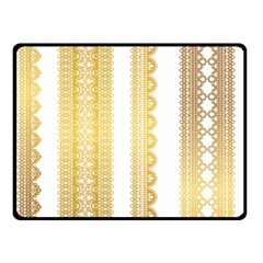 Lace Gold Euclidean Vector Double Sided Fleece Blanket (Small) 