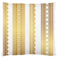 Lace Gold Euclidean Vector Standard Flano Cushion Case (two Sides) by Wegoenart