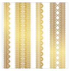 Lace Gold Euclidean Vector Large Satin Scarf (Square)