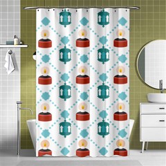 Geometric Patterns Pattern Candles Lights Shower Curtain 48  X 72  (small)  by Wegoenart