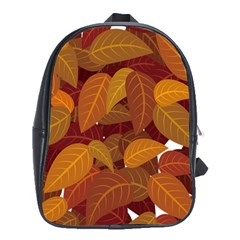 Leaves Pattern School Bag (xl)