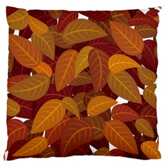 Leaves Pattern Standard Flano Cushion Case (two Sides)