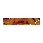 Leaves Pattern Flano Scarf (Mini) Back