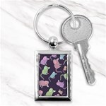 Animals Mouse Cartoon Pet Key Chains (Rectangle)  Front