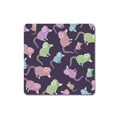 Animals Mouse Cartoon Pet Square Magnet