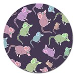 Animals Mouse Cartoon Pet Magnet 5  (Round) Front