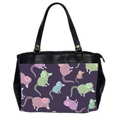 Animals Mouse Cartoon Pet Oversize Office Handbag (2 Sides)