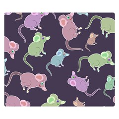 Animals Mouse Cartoon Pet Double Sided Flano Blanket (Small) 