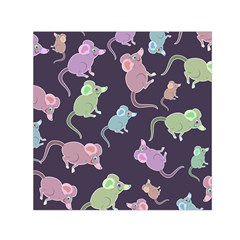 Animals Mouse Cartoon Pet Small Satin Scarf (Square)