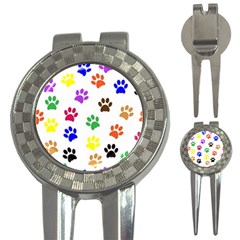 Pawprints Paw Prints Paw Animal 3-in-1 Golf Divots