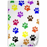 Pawprints Paw Prints Paw Animal Canvas 12  x 18  11.88 x17.36  Canvas - 1