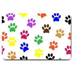 Pawprints Paw Prints Paw Animal Large Doormat 