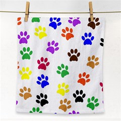 Pawprints Paw Prints Paw Animal Face Towel by Wegoenart