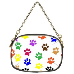 Pawprints Paw Prints Paw Animal Chain Purse (one Side) by Wegoenart