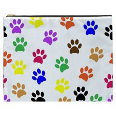 Pawprints Paw Prints Paw Animal Cosmetic Bag (xxxl) by Wegoenart