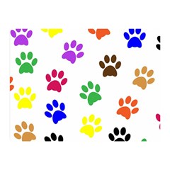 Pawprints Paw Prints Paw Animal Double Sided Flano Blanket (mini)  by Wegoenart