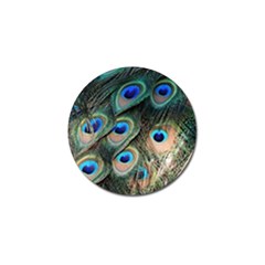 Peacock Feathers Bird Colorful Golf Ball Marker (4 Pack)