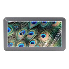 Peacock Feathers Bird Colorful Memory Card Reader (mini) by Wegoenart