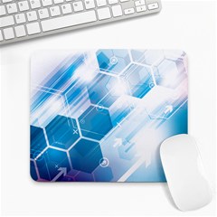 Hexagon Euclidean Vector Gradient Del  Blue Color Science And Technology Large Mousepads by Wegoenart