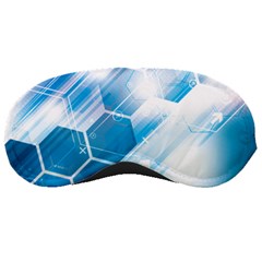 Hexagon Euclidean Vector Gradient Del  Blue Color Science And Technology Sleeping Masks by Wegoenart