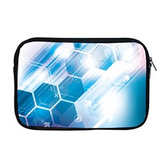 Hexagon Euclidean Vector Gradient Del  Blue Color Science And Technology Apple Macbook Pro 17  Zipper Case by Wegoenart