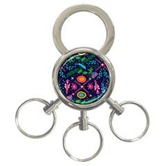 Pattern Nature Design Patterns 3-ring Key Chains