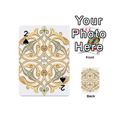 Arabesque Ornament Islamic Art Stencil Drawing Playing Cards 54 (mini) by Wegoenart