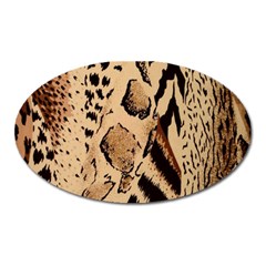 Animal Pattern Design Print Texture Oval Magnet by Wegoenart