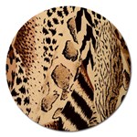 Animal Pattern Design Print Texture Magnet 5  (Round) Front