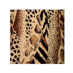 Animal Pattern Design Print Texture Small Satin Scarf (square) by Wegoenart