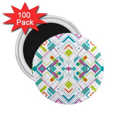 Graphic Design Geometry Shape Pattern Geometric 2 25  Magnets (100 Pack)  by Wegoenart