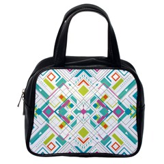 Graphic Design Geometry Shape Pattern Geometric Classic Handbag (one Side) by Wegoenart