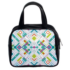 Graphic Design Geometry Shape Pattern Geometric Classic Handbag (two Sides) by Wegoenart