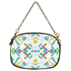 Graphic Design Geometry Shape Pattern Geometric Chain Purse (one Side) by Wegoenart